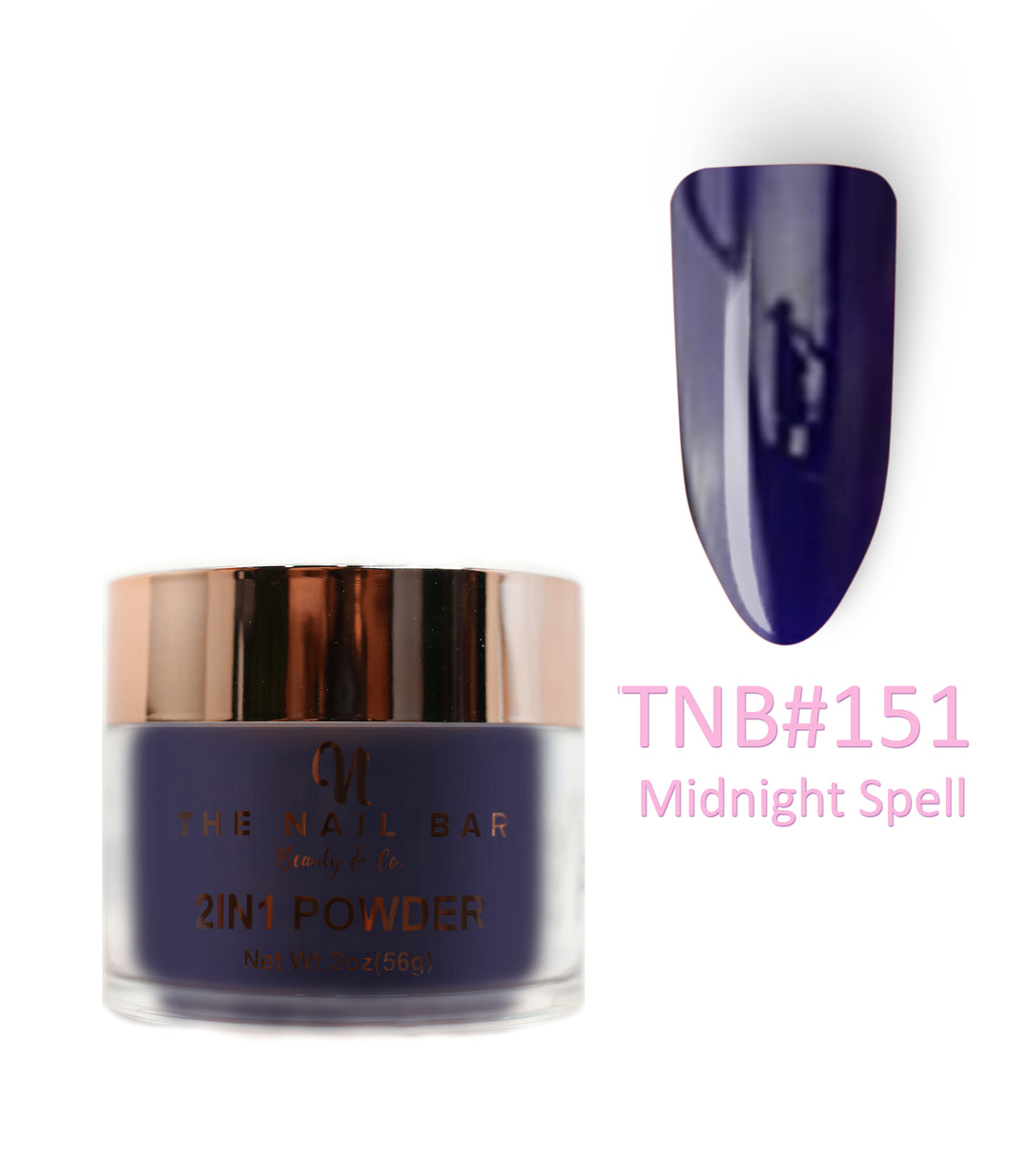 2-In-1 Dipping/Acrylic colour powder (2oz) - Midnight Spell