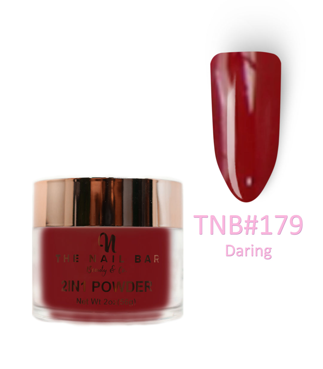 2-In-1 Dipping/Acrylic colour powder (2oz) - Daring