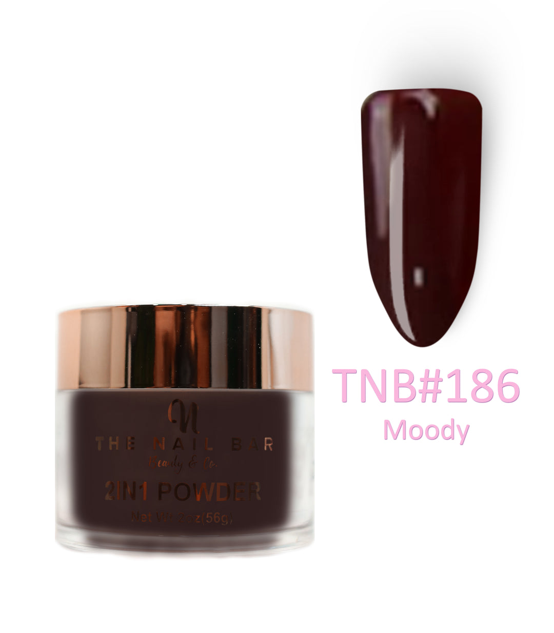 2-In-1 Dipping/Acrylic colour powder (2oz) - Moody