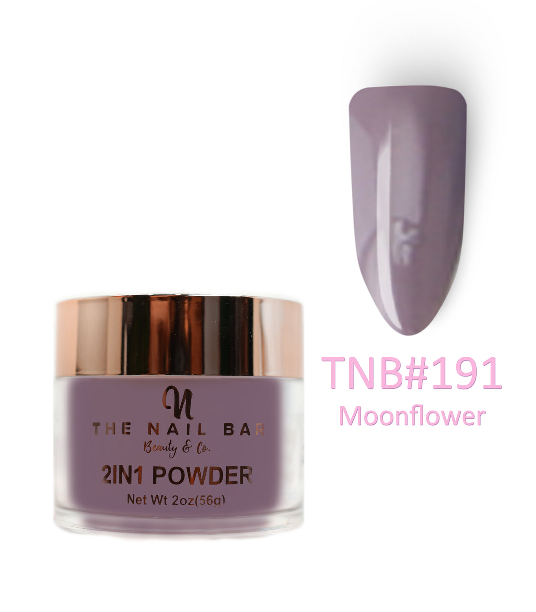 2-In-1 Dipping/Acrylic colour powder (2oz) - Moonflower