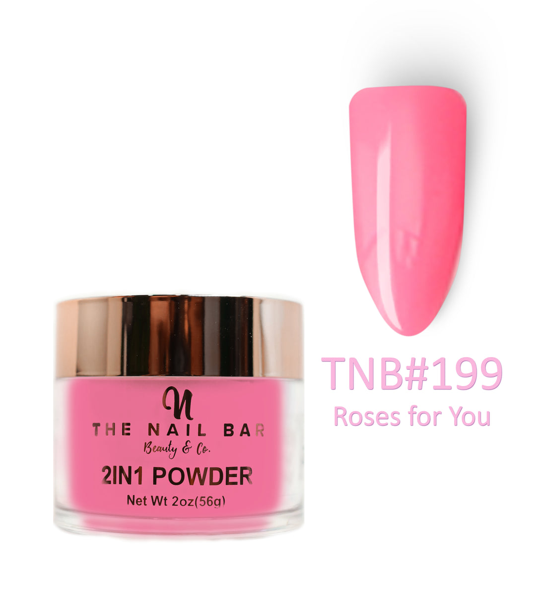 2-In-1 Dipping/Acrylic colour powder (2oz) - Roses for You