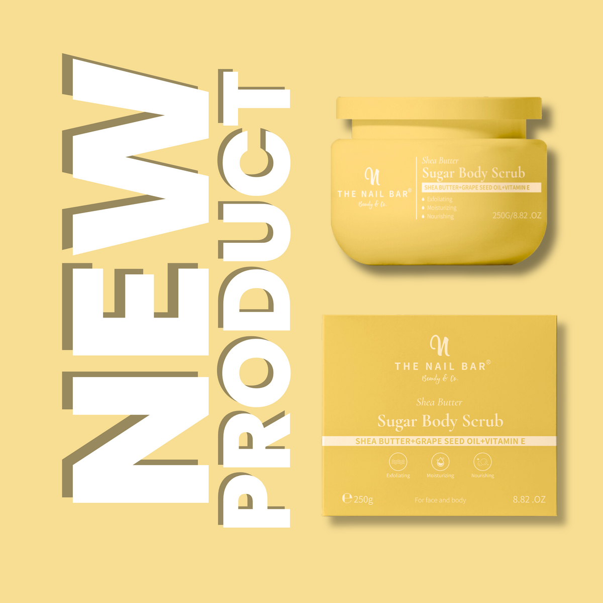 Shea Butter Sugar Body Scrub - The Nail Bar Beauty & Co.