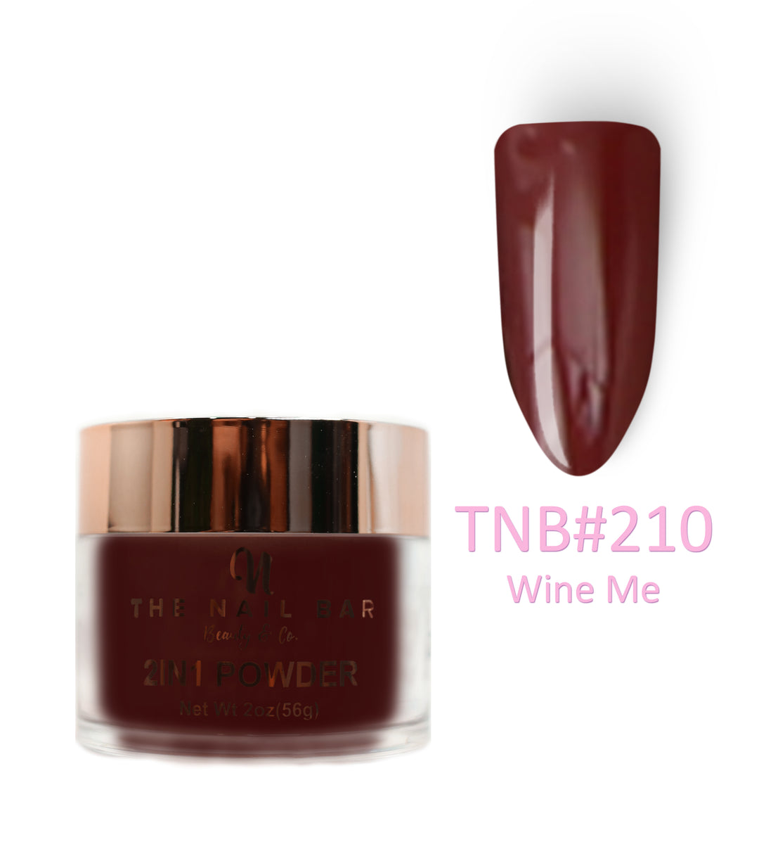 2-In-1 Dipping/Acrylic colour powder (2oz) - Wine Me