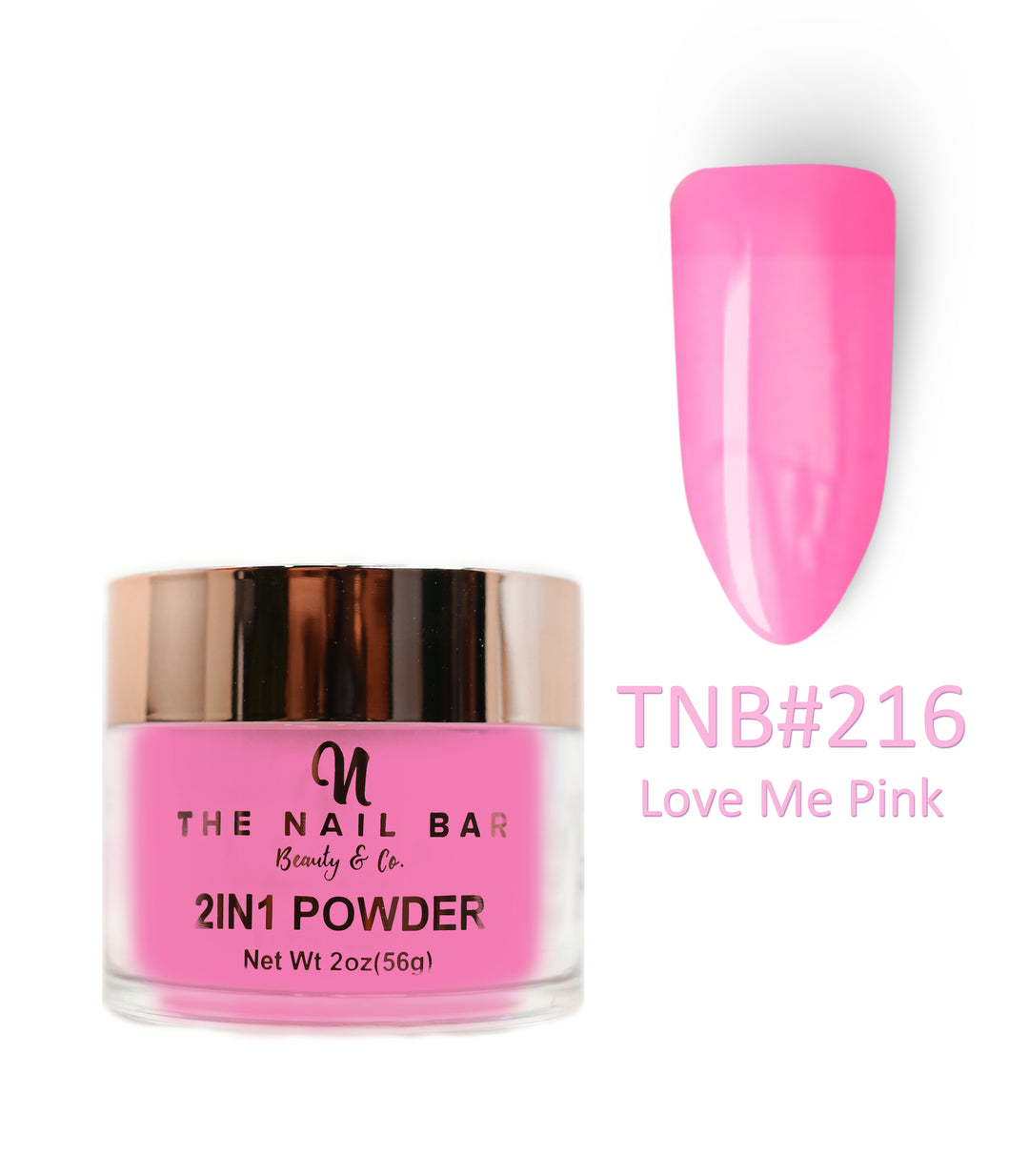 2-In-1 Dipping/Acrylic colour powder (2oz) - Love Me Pink