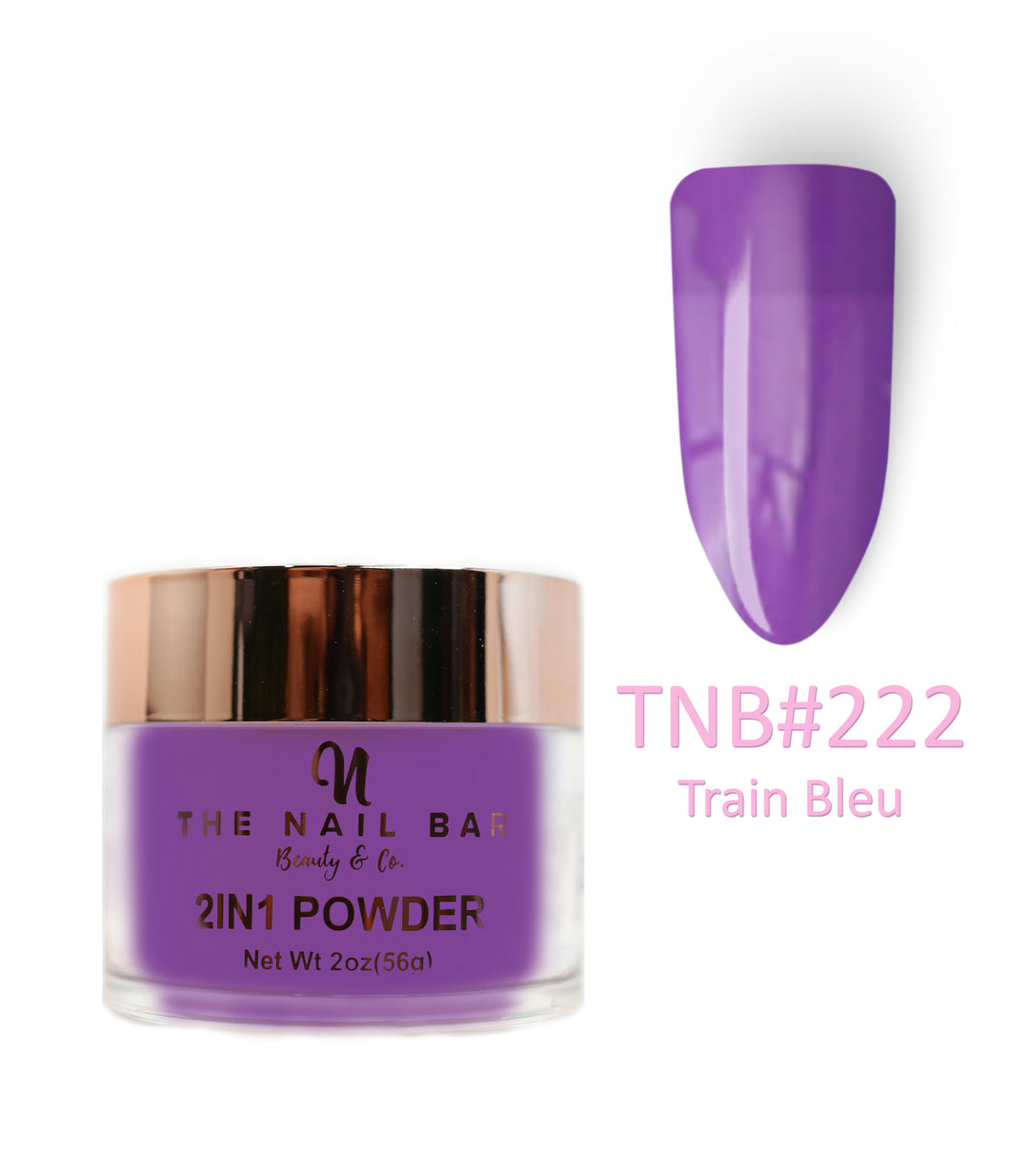 2-In-1 Dipping/Acrylic colour powder (2oz) - Train Bleu