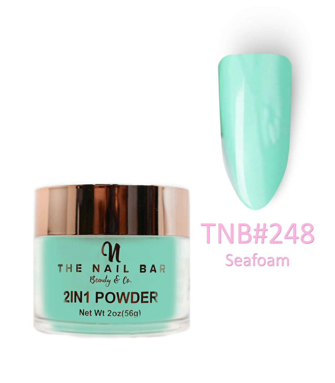2-In-1 Dipping/Acrylic colour powder (2oz) - Seafoam