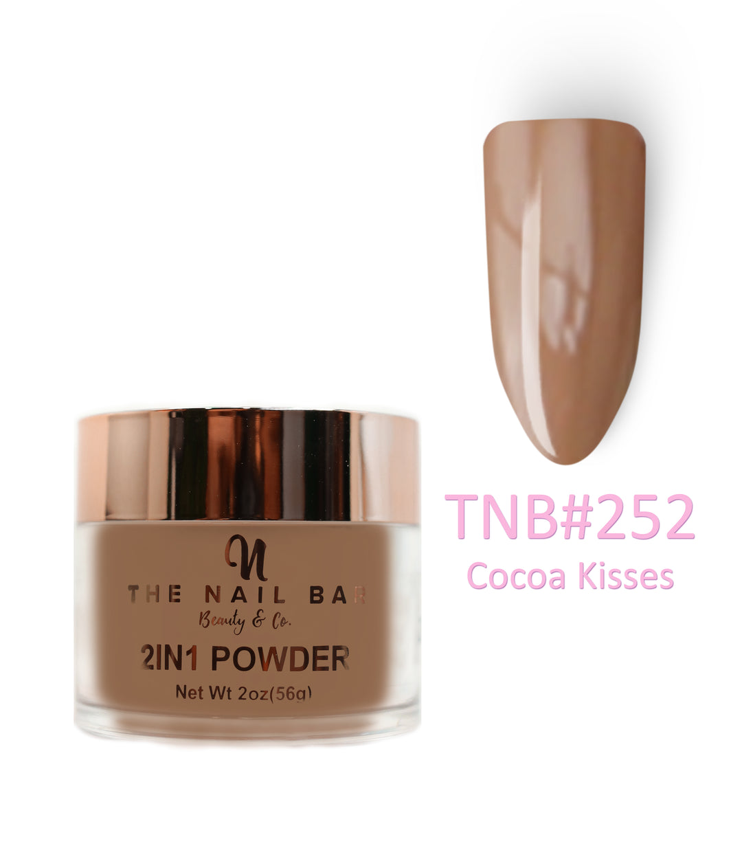 2-In-1 Dipping/Acrylic colour powder (2oz) - Cocoa Kisses