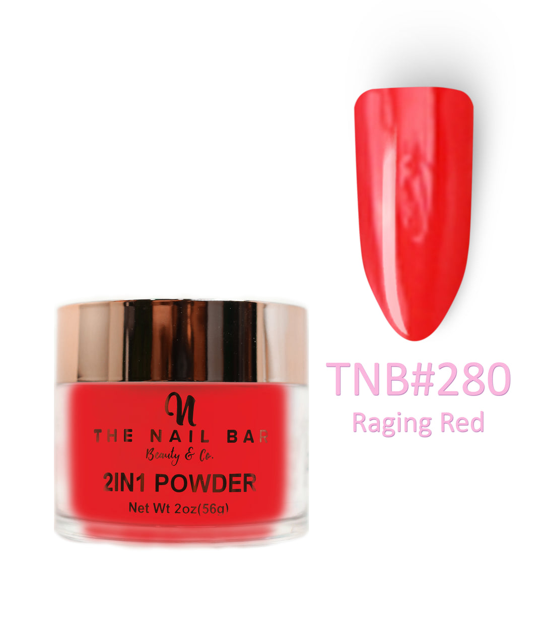 2-In-1 Dipping/Acrylic colour powder (2oz) - Raging Red