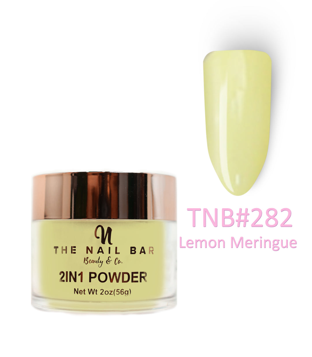 2-In-1 Dipping/Acrylic colour powder (2oz) - Lemon Meringue