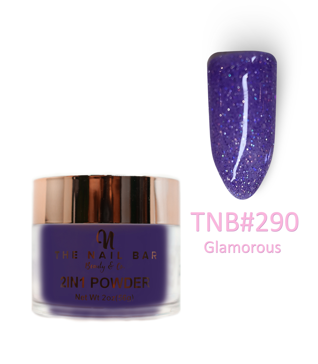 2-In-1 Dipping/Acrylic colour powder (2oz) - Glamorous