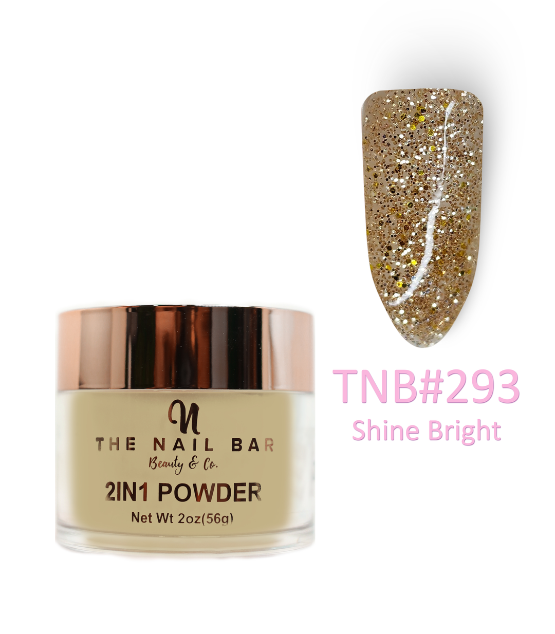 2-In-1 Dipping/Acrylic colour powder (2oz) - Shine Bright
