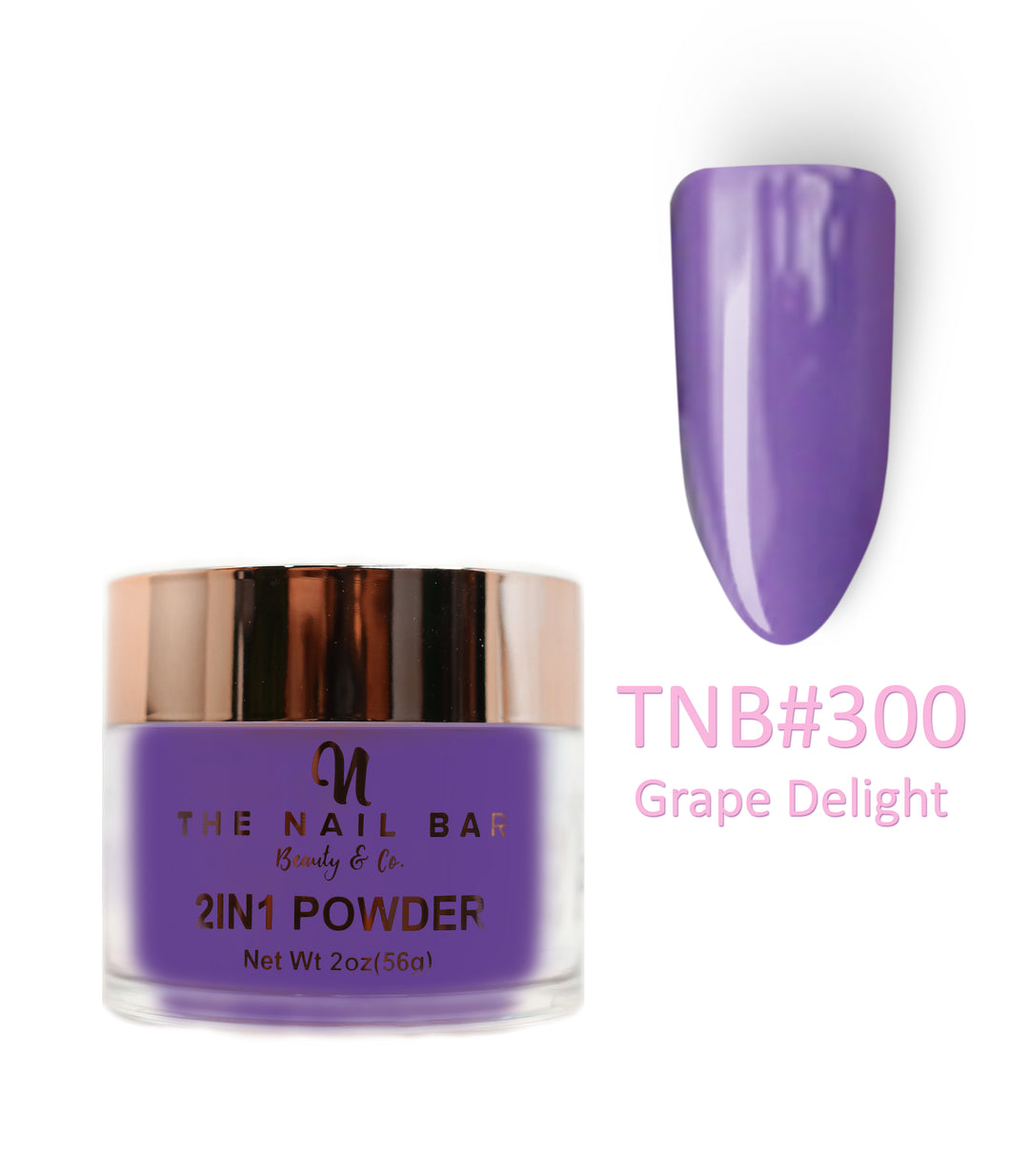 2-In-1 Dipping/Acrylic colour powder (2oz) - Grape Delight