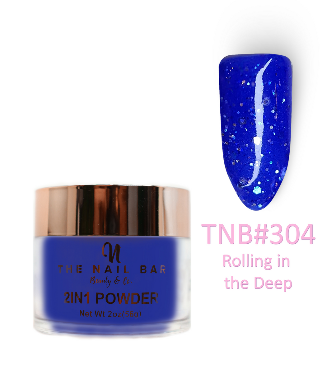 2-In-1 Dipping/Acrylic colour powder (2oz) - Rolling in the Deep