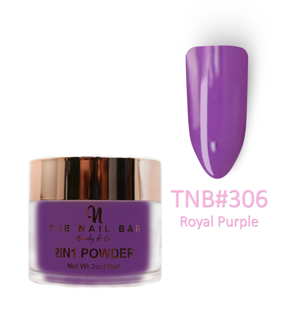 2-In-1 Dipping/Acrylic colour powder (2oz) - Royal Purple