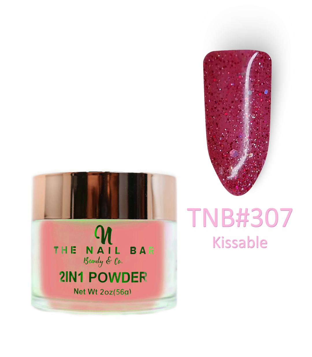 2-In-1 Dipping/Acrylic colour powder (2oz) - Kissable