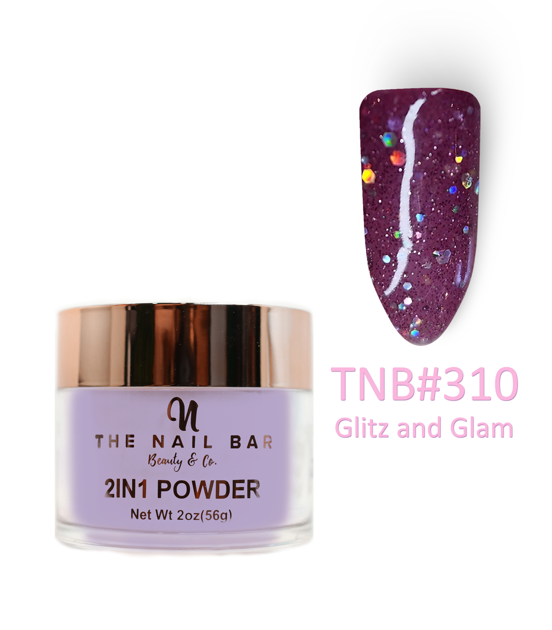 2-In-1 Dipping/Acrylic colour powder (2oz) - Glitz and Glam