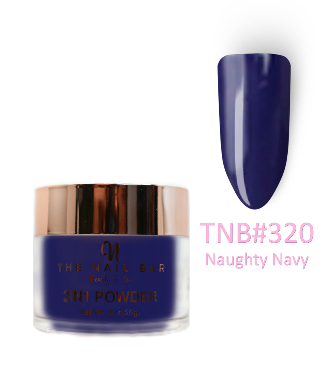 2-In-1 Dipping/Acrylic colour powder (2oz) - Naughty Navy