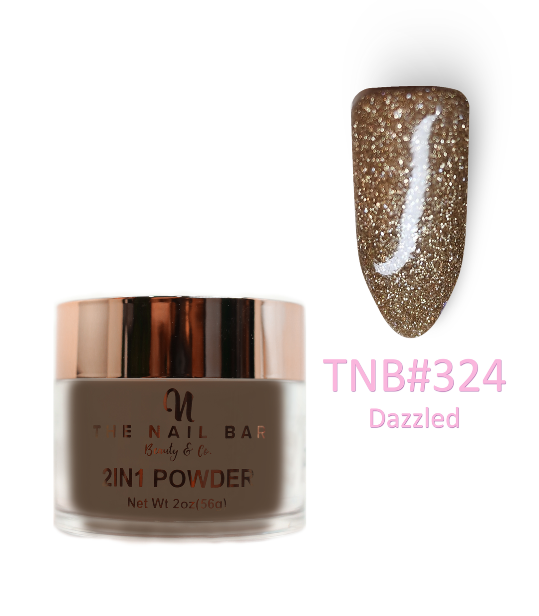 2-In-1 Dipping/Acrylic colour powder (2oz) - Dazzled
