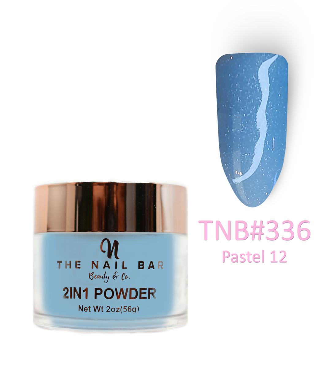2-In-1 Dipping/Acrylic colour powder (2oz) - Pastel 12