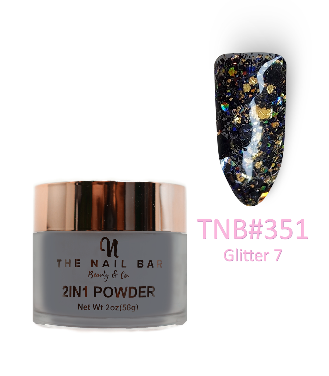 2-In-1 Dipping/Acrylic colour powder (2oz) - Glitter 7