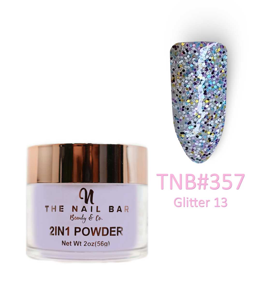 2-In-1 Dipping/Acrylic colour powder (2oz) - Glitter 13
