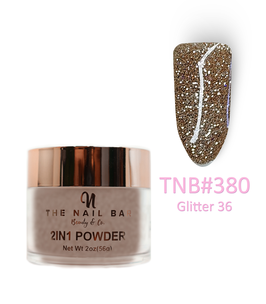 2-In-1 Dipping/Acrylic colour powder (2oz) - Glitter 36