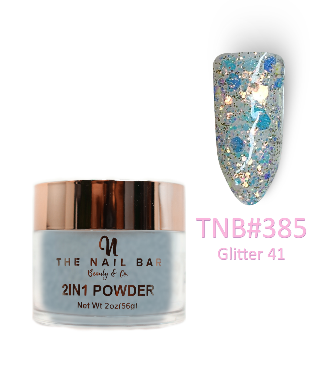 2-In-1 Dipping/Acrylic colour powder (2oz) - Glitter 41