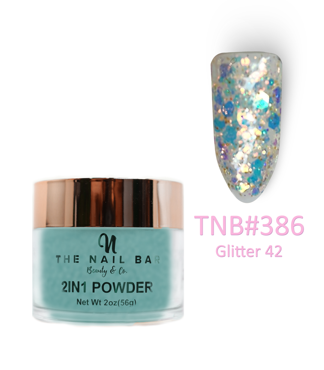 2-In-1 Dipping/Acrylic colour powder (2oz) - Glitter 42