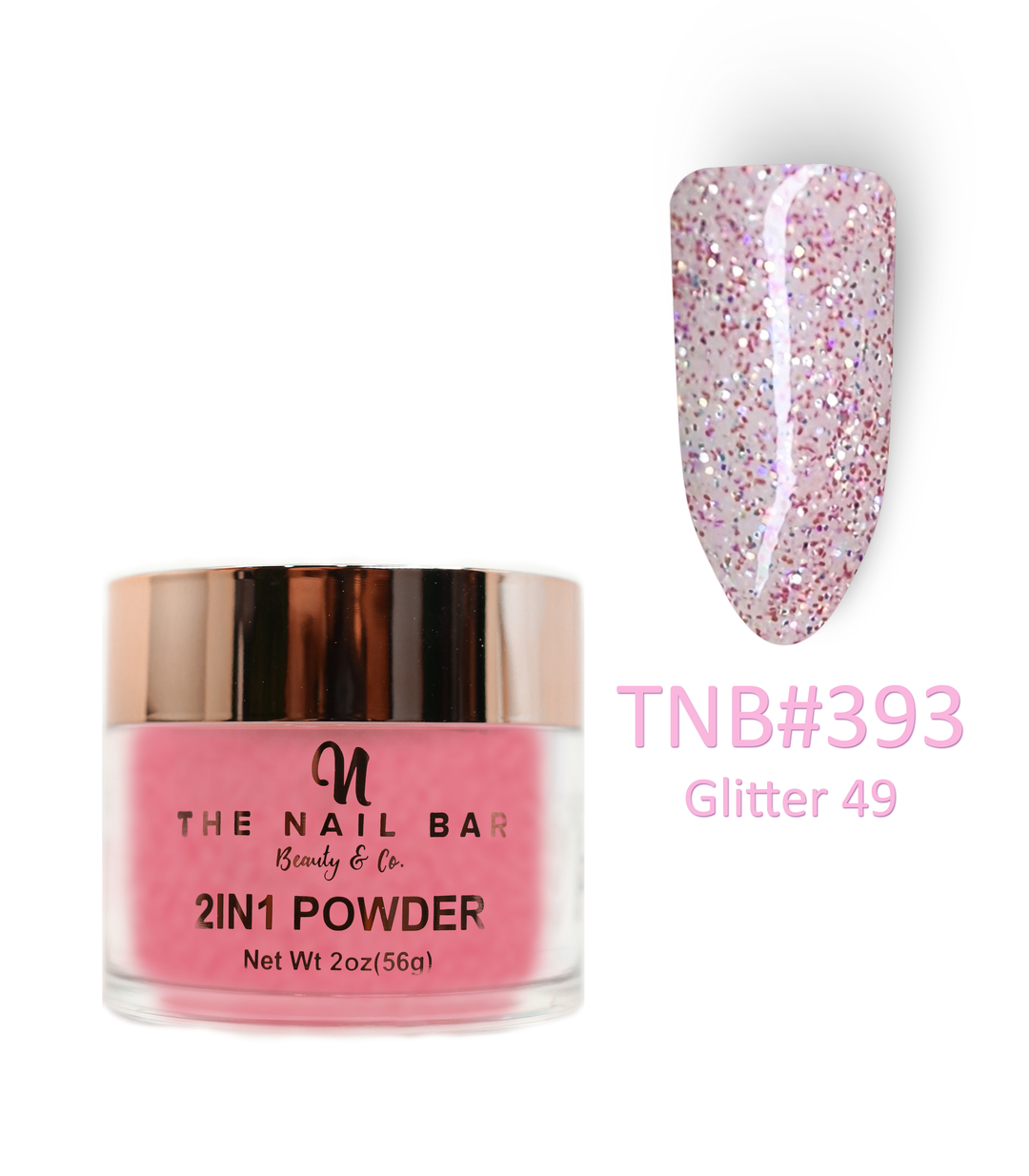 2-In-1 Dipping/Acrylic colour powder (2oz) - Glitter 49