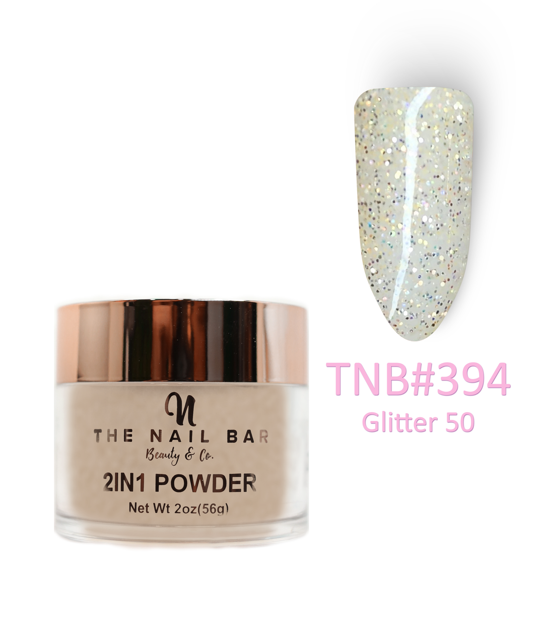 2-In-1 Dipping/Acrylic colour powder (2oz) - Glitter 50