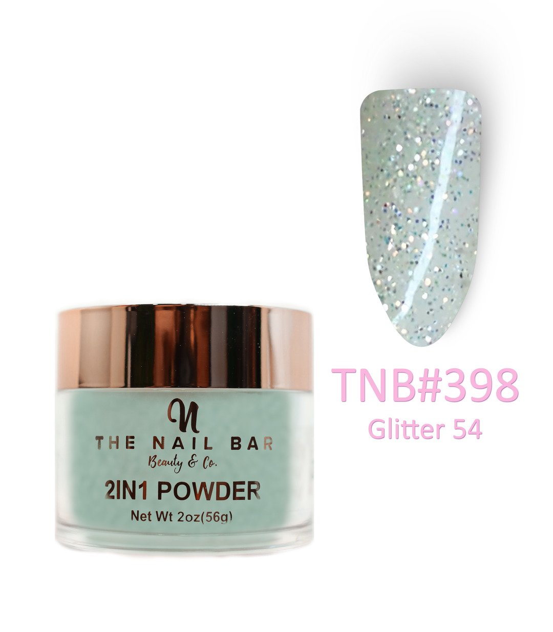 2-In-1 Dipping/Acrylic colour powder (2oz) - Glitter 54