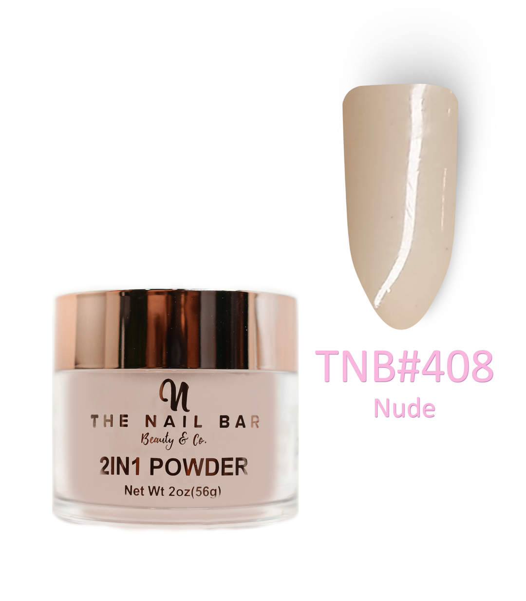 2-In-1 Dipping/Acrylic colour powder (2oz) - Nude