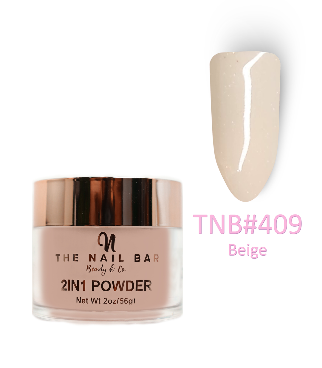 2-In-1 Dipping/Acrylic colour powder (2oz) - Beige