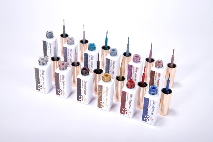 Disco Reflective Liner Gel Polish Set – 12 Colours (10ml)