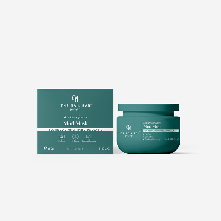 Skin Detoxification Mud Mask TEA TREE OIL + WICH HAZEL + JOJOBA OIL