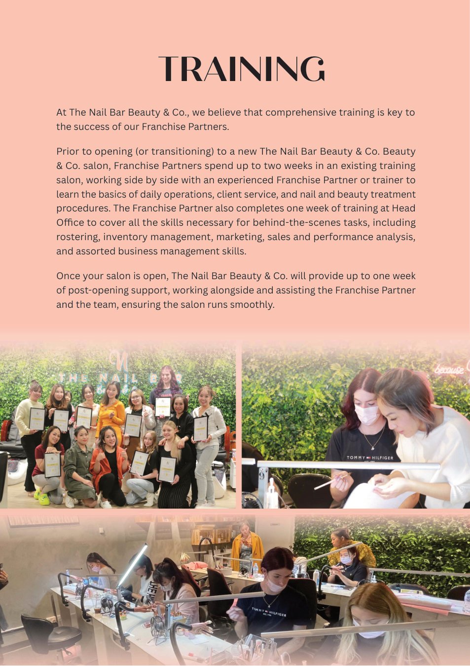 Training and salon support image