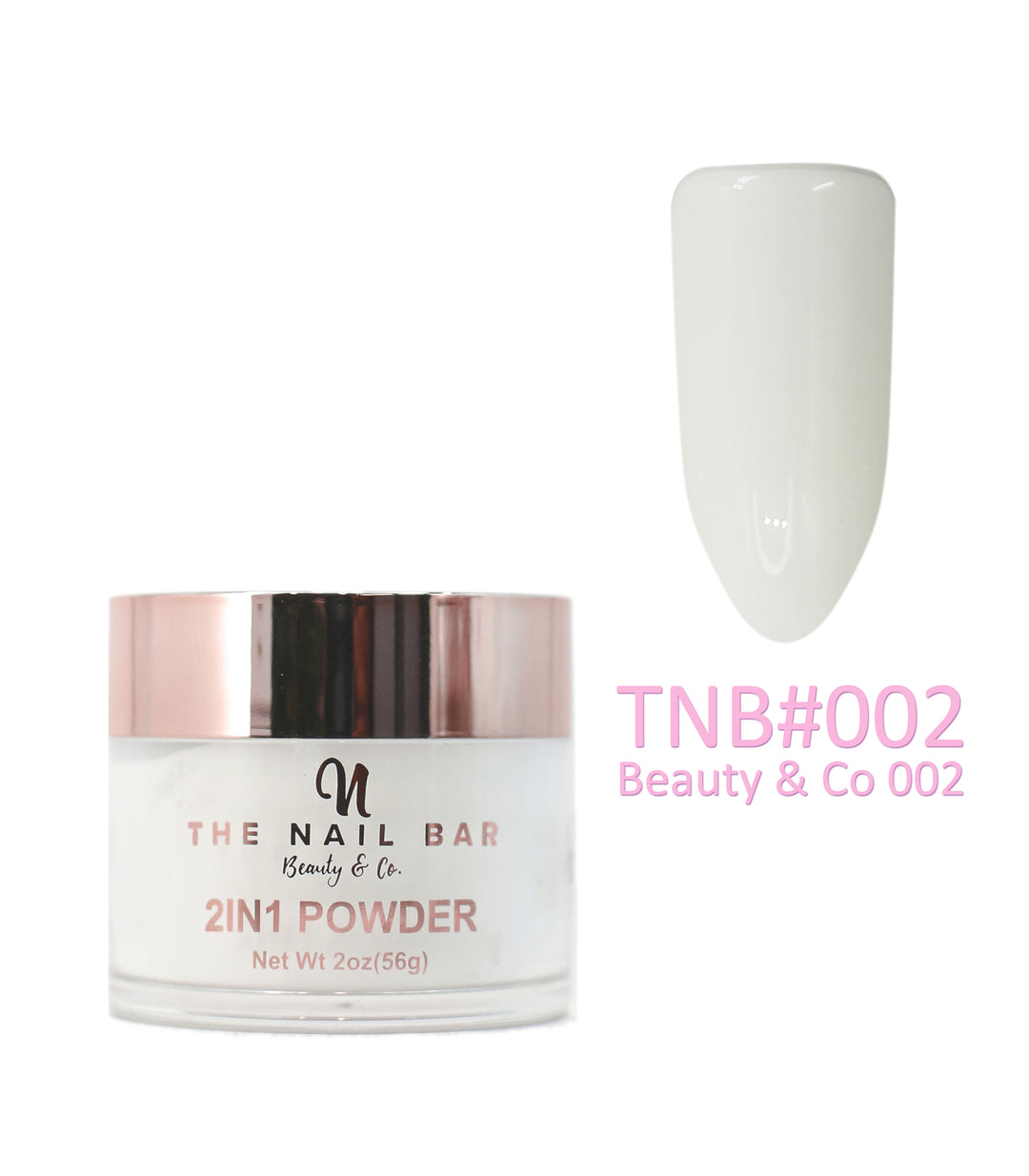 2-In-1 Dipping/Acrylic colour powder (2oz) - Beauty & Co 002 - The Nail Bar Beauty & Co.