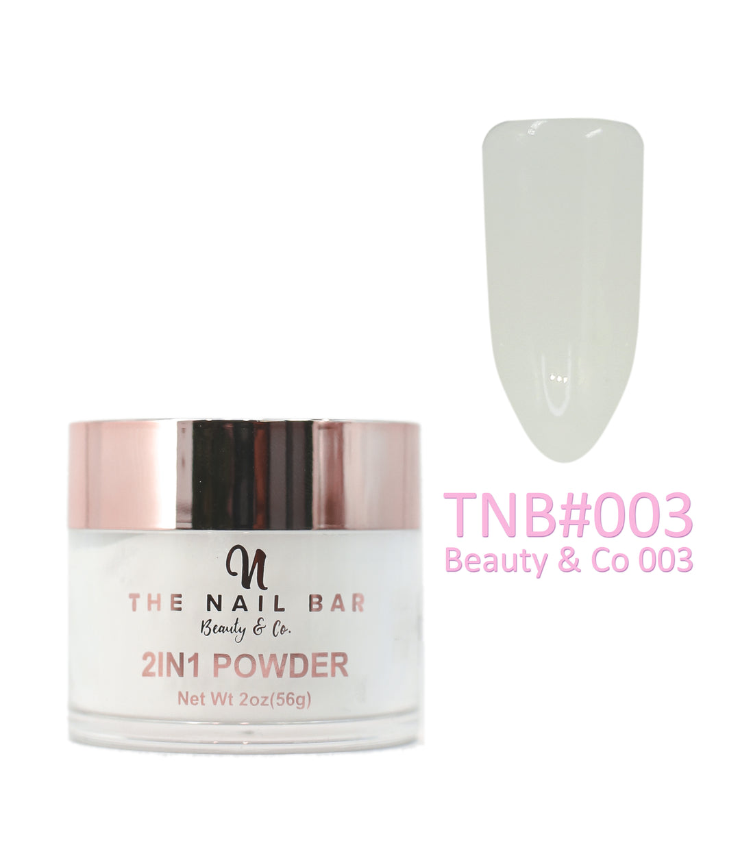 2-In-1 Dipping/Acrylic colour powder (2oz) - Beauty & Co 003 - The Nail Bar Beauty & Co.