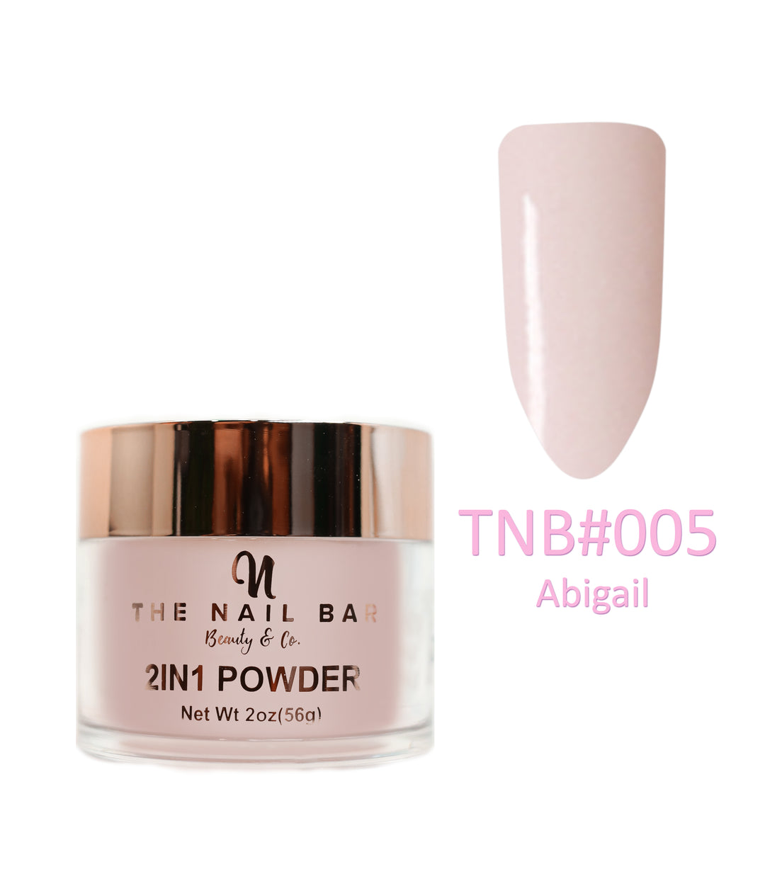 2-In-1 Dipping/Acrylic colour powder (2oz) - Abigail-005 - The Nail Bar Beauty & Co.
