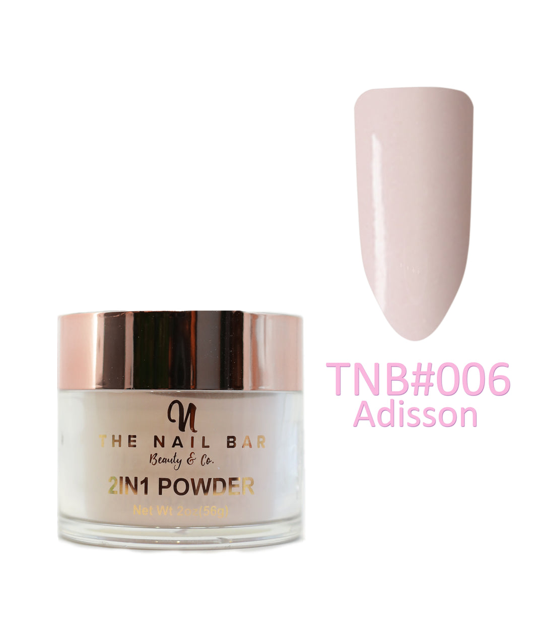 2-In-1 Dipping/Acrylic colour powder (2oz) -Adisson - The Nail Bar Beauty & Co.