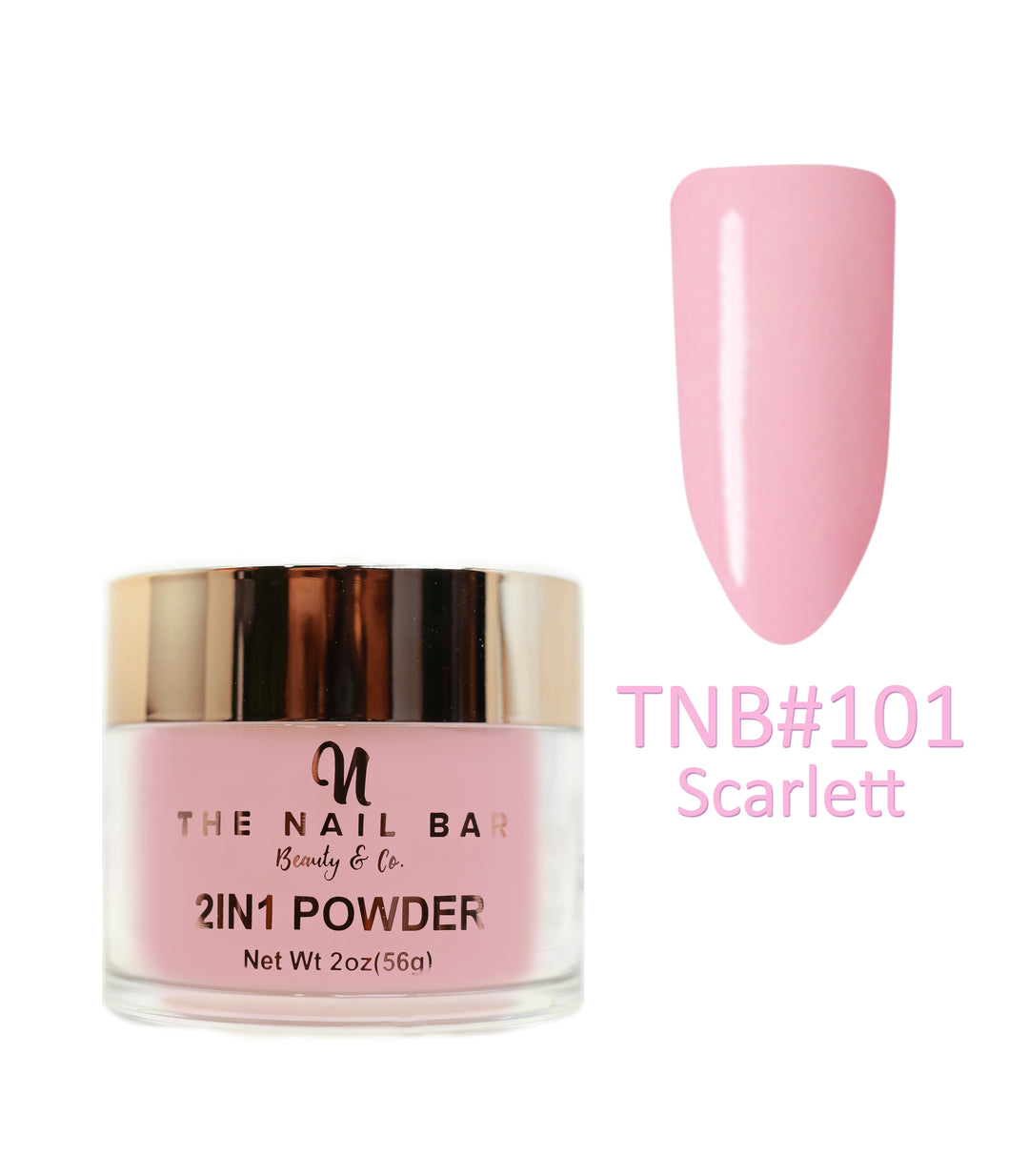 2-In-1 Dipping/Acrylic colour powder (2oz) -Scarlett - The Nail Bar Beauty & Co.