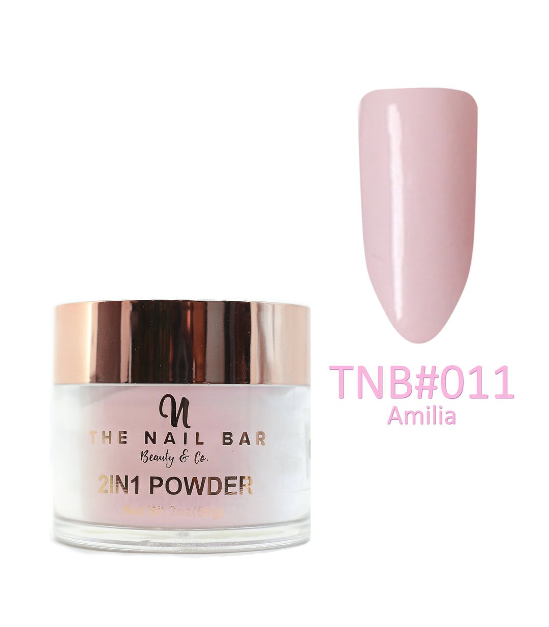 2-In-1 Dipping/Acrylic colour powder (2oz) -Amilia - The Nail Bar Beauty & Co.