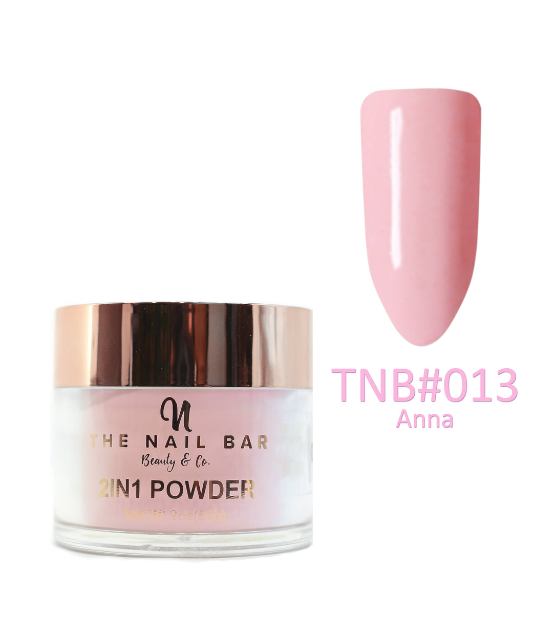 2-In-1 Dipping/Acrylic colour powder (2oz) -Anna - The Nail Bar Beauty & Co.