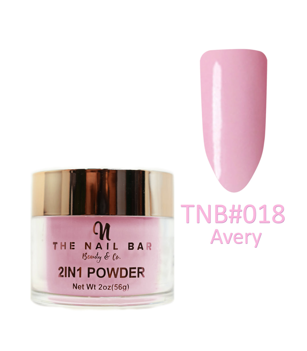 2-In-1 Dipping/Acrylic colour powder (2oz) -Avery - The Nail Bar Beauty & Co.