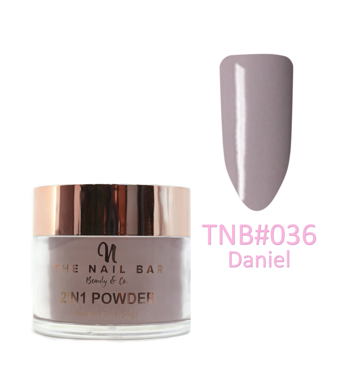 2-In-1 Dipping/Acrylic colour powder (2oz) -Daniel - The Nail Bar Beauty & Co.