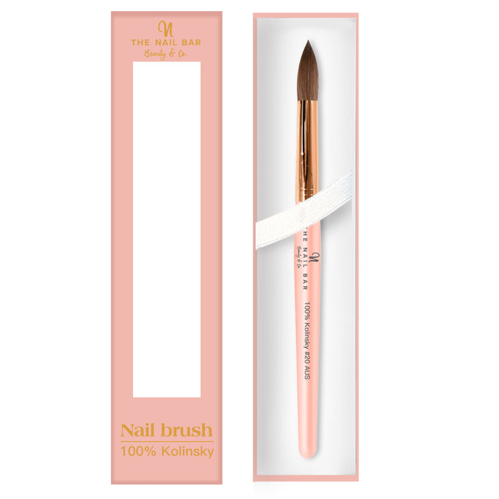 Acrylic Nail Brush - 100% Pure Kolinsky - The Nail Bar Beauty & Co.