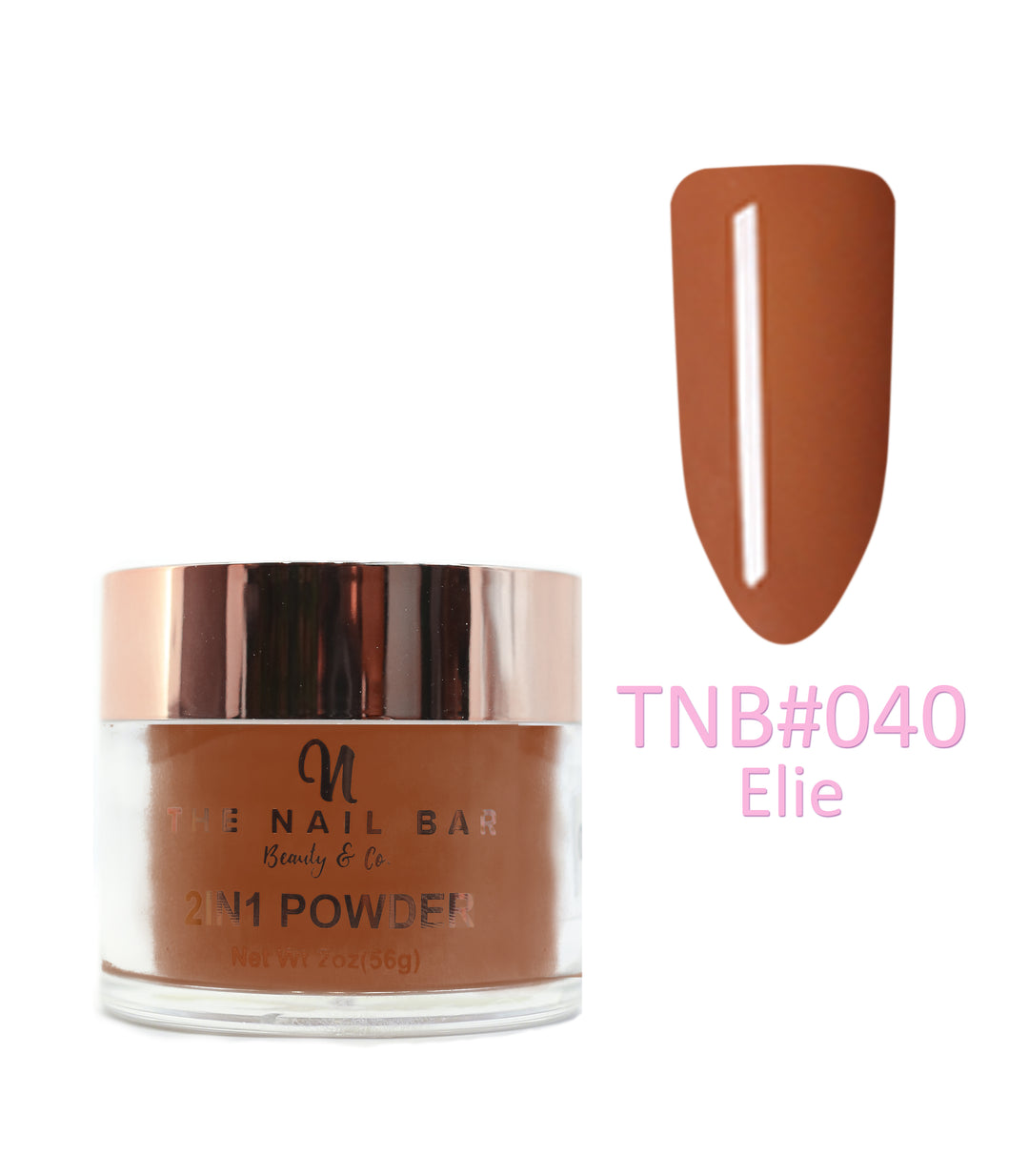 2-In-1 Dipping/Acrylic colour powder (2oz) -Elie - The Nail Bar Beauty & Co.