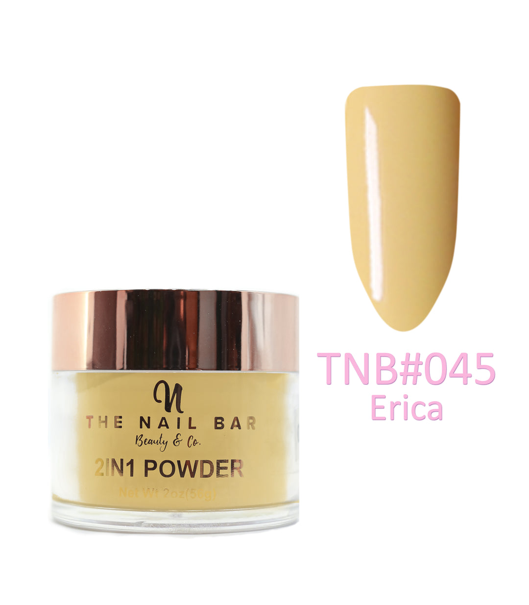 2-In-1 Dipping/Acrylic colour powder (2oz) -Erica - The Nail Bar Beauty & Co.