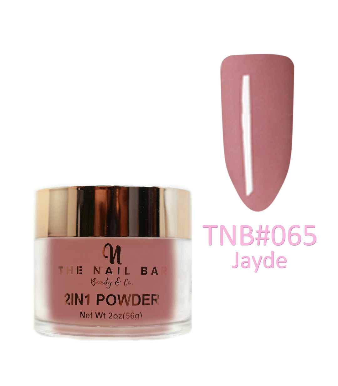 2-In-1 Dipping/Acrylic colour powder (2oz) -Jayde - The Nail Bar Beauty & Co.