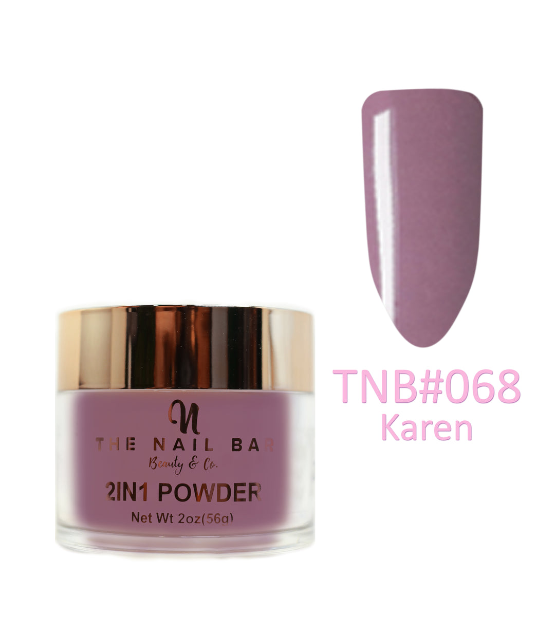 2-In-1 Dipping/Acrylic colour powder (2oz) -Karen - The Nail Bar Beauty & Co.